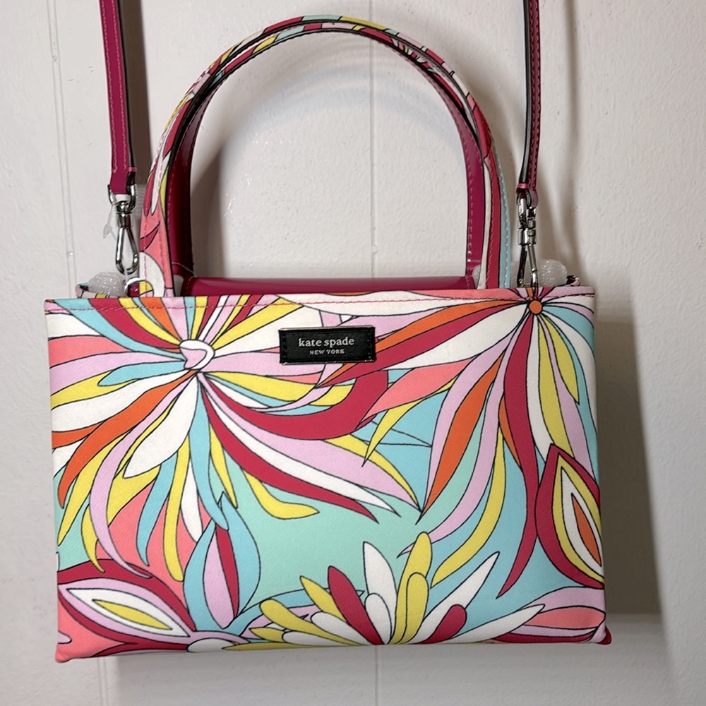 kate spade Sam Icon Anemone Floral Small Tote - Picture 10 of 17